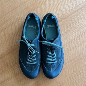 Camper Black Elastic Lace-Up Shoes